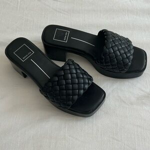 Dolce Vita - Black Braided Platform Sandals